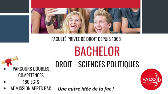 Bachelor en DROIT & SCIENCES POLITIQUES